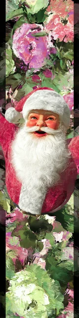 Free printable Christmas bookmarks of a classic Santa design